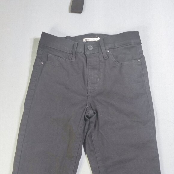 Levi's 311 shaping skinny women's size W26/L30 black high-rise stretch - Picture 2 of 14